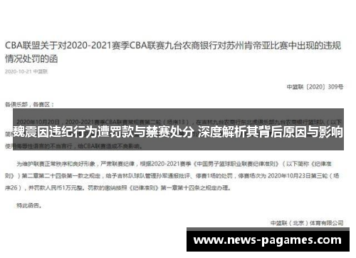 魏震因违纪行为遭罚款与禁赛处分 深度解析其背后原因与影响